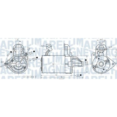 Billede af MAGNETI MARELLI 063721422010 Starter 12V 0,8kW 8 CHEVROLET: Spark, Aveo / Kalos Hatchback