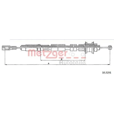 Billede af METZGER 10.3291 Koblingskabel COFLE VOLKSWAGEN: LT 28 35 I Bus