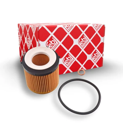 Billede af FEBI BILSTEIN 101655 Oliefilter med tætningsring Filterindsats BMW: 5 Sedan, Touring, 3 Sedan