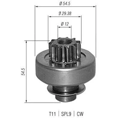 Billede af MAGNETI MARELLI 940113020347 Spidshjul, starter