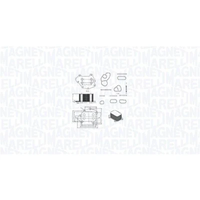 Billede af MAGNETI MARELLI 350300002400 Olieradiator PEUGEOT: 308 SW 2, Partner II Tepee, 207 SW, FORD: C Max, FIESTA 6, Focus CITROËN: DS3 Hatchback