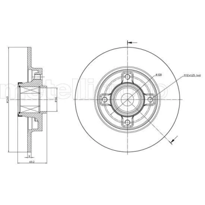 Billede af Bremseskive METELLI 23 0878