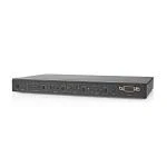 Billede af HDMI Matrix Switch 4 x Port port(s) DC strøm / 1x RS232 4x indgang Output 4K@60Hz 18 Gbps Fjernstyret Metal Sort