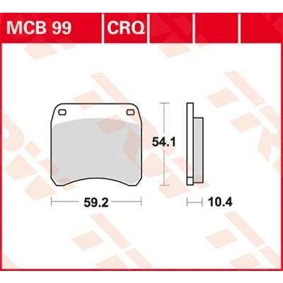 Billede af TRW Organic Allround MCB99 Bremseklodser