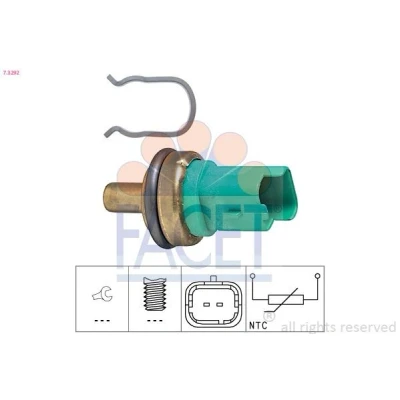 Billede af FACET 7.3292 Sensor, kølevæsketemp. Made in Italy OE Equivalent PEUGEOT: 407 Sedan, 207 Hatchback, CITROËN: C3 Picasso, FORD: FIESTA 6