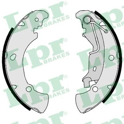 Billede af LPR 08770 Bremsebakker 203,2 38 med håndbremsegreb FIAT: Grande Punto Hatchback, II Hatchback