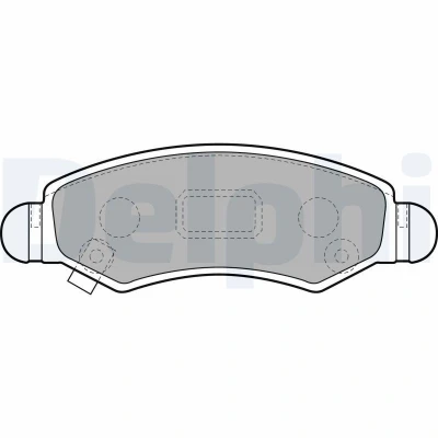 Billede af DELPHI LP1919 Bremseklodser med akustisk advarsel for slid anti knirke plade tilbehør SUZUKI: Wagon R+ II Hatchback, R III Hatchback
