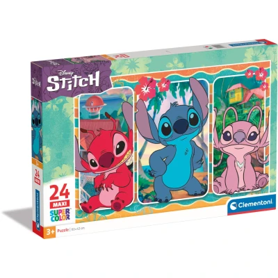 Billede af Clementoni Disney Stitch Maxi Puslespil 24 Brikker