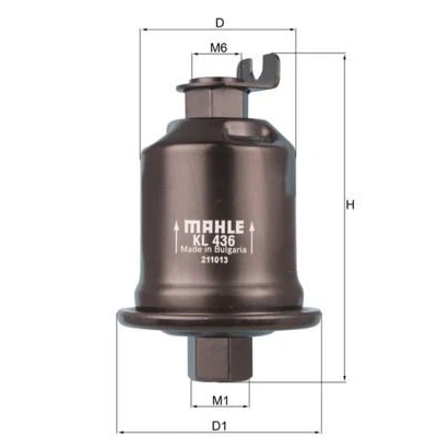 Billede af MAHLE ORIGINAL KL 436 Brændstoffilter Ledningsfilter