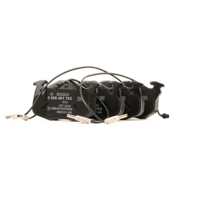 Billede af BOSCH 0 986 461 763 Bremseklodser Low Metallic Inkl. slidadvarselskontakt med anti knirke plade CITROËN: Saxo Hatchback, PEUGEOT: 106 II Hatchback