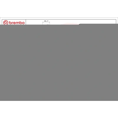 Billede af BREMBO COATED DISC LINE 09.6843.11 Bremseskiver 305 28 4 indvendigt ventileret coatet med skruer FIAT: Coupe
