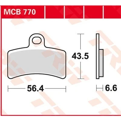 Billede af TRW Organic Allround MCB770 Bremseklodser