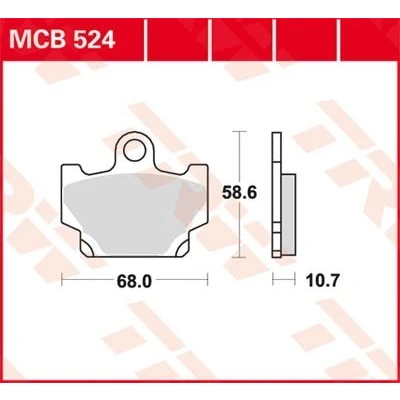 Billede af TRW Organic Allround MCB524 Bremseklodser