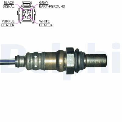 Billede af DELPHI ES20215 12B1 Lambdasonde pladesonde, opvarmet HONDA: Civic 7 Hatchback, Limousine, FR V