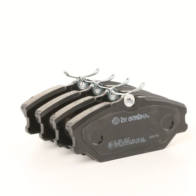 Billede af BREMBO P 68 027 Bremseklodser Ekskl. slidadvarselskontakt med bremsecaliperskruer tilbehør RENAULT: CLIO 2, Scénic 1, Megane I Grandtour
