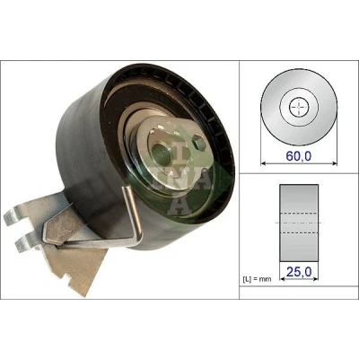 Billede af INA 531 0572 10 Strammehjul, tandrem CITROËN: C3 II, I Hatchback, PEUGEOT: 307 SW