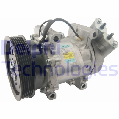 Billede af DELPHI TSP0159277 Kompressor Sanden SD6V12 PAG 46 med kompressorolie RENAULT: CLIO 2, Scénic 1