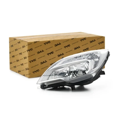 Billede af TYC 20 12484 05 2 Forlygter venstre H7, W21/5W, H1 krom med kørelys til højrekørsel elektronisk motor