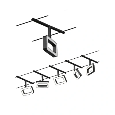 Billede af Paulmann Frame LED wiresystem 5lk mat sort
