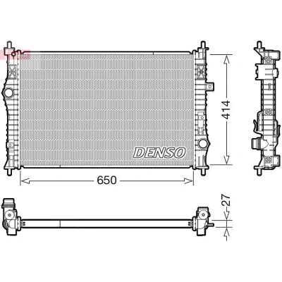Billede af DENSO DRM21104 Radiator 650 432 27