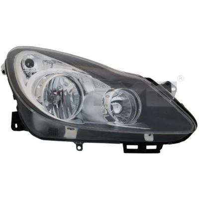 Billede af TYC 20 1195 05 2 Forlygter højre H7, H1 til højrekørsel med elektronisk motor OPEL: Corsa D Hatchback