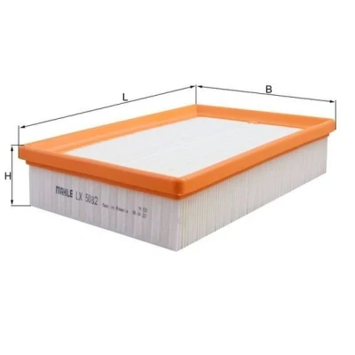 Billede af MAHLE ORIGINAL LX 5082 Luftfilter 51,5 161 241 Filterindsats FORD: C Max 2, Transit Connect V408 Van, Grand