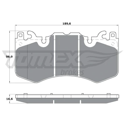 Billede af TOMEX brakes TX 17 07 Bremseklodser foraksel Forberedt til slidindikator LAND ROVER: Range Rover Sport, 3, 4