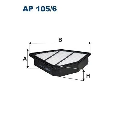 Billede af FILTRON AP 105/6 Luftfilter 48 220,5 249,5 Filterindsats HONDA: CR V 4