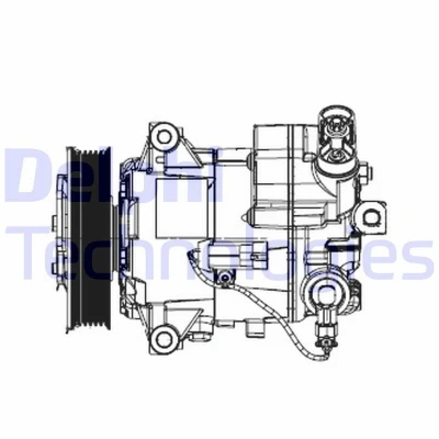 Billede af DELPHI TSP0155948 Kompressor 6CVC PAG 46 med kompressorolie OPEL: Insignia A Sports Tourer, Astra J Hatchback