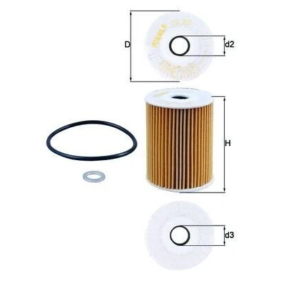 Billede af MAHLE ORIGINAL OX 355D Oliefilter Filterindsats