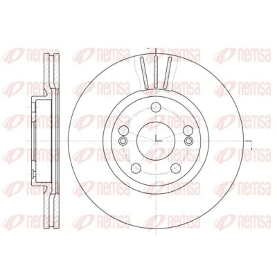 Billede af REMSA 6301.10 Bremseskiver foraksel 280, 280 24 5 ventileret RENAULT: MEGANE 2 Kombi, Coupe Cabriolet, Stufenheck