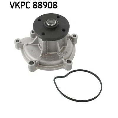 Billede af SKF VKPC 88908 Vandpumpe med pakninger Stålplade til multi v remsdrift MERCEDES BENZ: B klasse