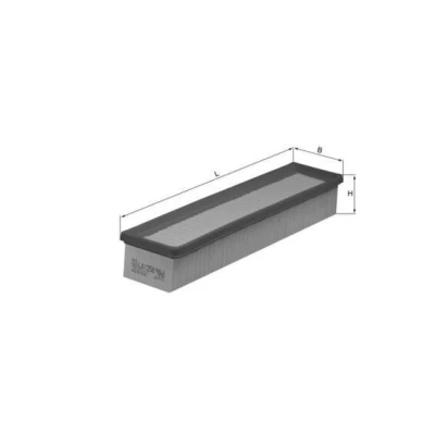 Billede af MAHLE ORIGINAL LX 1258 Luftfilter 57,3 85 379,6, 379,6 Filterindsats RENAULT: CLIO 3, 2, NISSAN: Almera 2 Limousine, II Hatchback