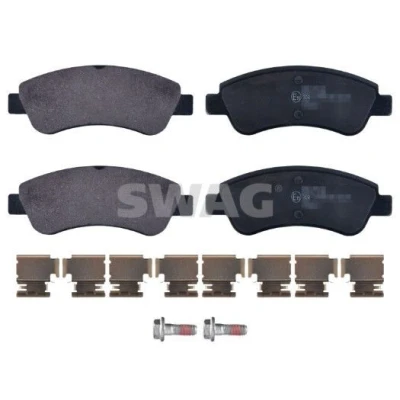 Billede af SWAG 62 91 6432 Bremseklodser foraksel Ekskl. slidadvarselskontakt med befæstelsesmateriale PEUGEOT: 208 I Hatchback, 207 206 Hatchback