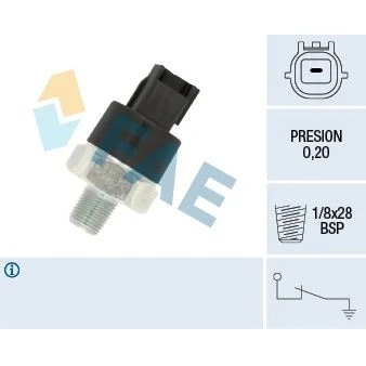 Billede af FAE 12555 Olietrykskontakt 1/8x28h&#039;&#039; BSP