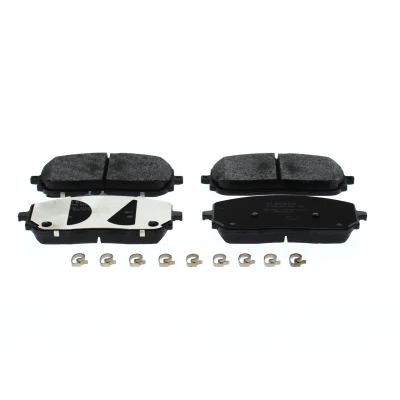 Billede af BOSCH 0 986 424 888 Bremseklodser Low Metallic med anti knirke plade, monteringsvejledning fjeder MERCEDES BENZ: A klasse, GLB, GLE