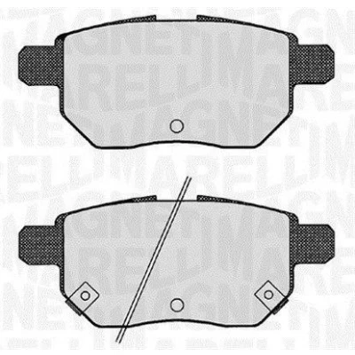 Billede af MAGNETI MARELLI 363916060629 Bremseklodser med akustisk advarsel for slid TOYOTA: Yaris III Hatchback, II Auris Hatchback