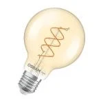 Billede af OSRAM LED Vintage G80 E27 8W 922 Spiral Filament guld dæmpbar
