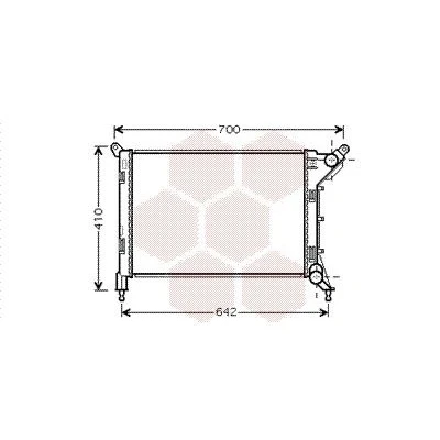 Billede af VAN WEZEL 06002310 Radiator Aluminium 539 359 22 Loddet køleripper MINI: Hatchback