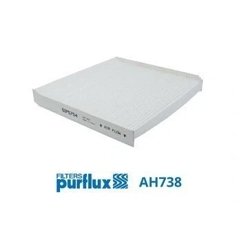 Billede af PURFLUX AH738 Kabinefilter Pollenfilter 254 226 28