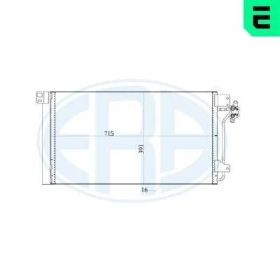 Billede af ERA 667180 Kondensator med tørrer VOLKSWAGEN: Multivan 5 (7HM, Transporter Bus,