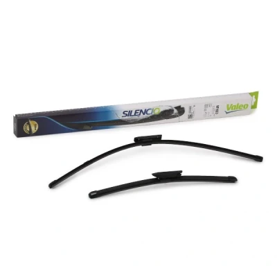 Billede af Viskerblad Valeo Silencio X.trm, Flat Blade Set 574653 foran Rammeløs Bajonetfiksering CITROËN: C3 II, RENAULT: LAGUNA 3 Grandtour,