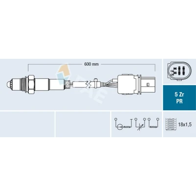 Billede af FAE 75030 Lambdasonde bredbånd lambda sonde sort AUDI: A4 B8 Avant, A6 C6 B7 OPEL: Zafira C Tourer