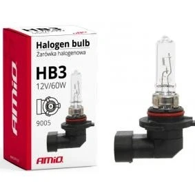 Billede af AMiO 01479 Pære, fjernlys HB3 60w 9005 Halogen TOYOTA: Avensis III Stationcar, Corolla Verso, PEUGEOT: 308 II Hatchback, SW 2, I