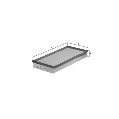 Billede af MAHLE ORIGINAL LX 726 Luftfilter 47,3 186 350,0 Filterindsats VOLVO: S70, V70 2, 850 Sedan