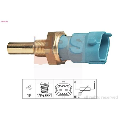 Billede af EPS 1.830.263 Kølevæsketemperatur Sensor Made in Italy OE Equivalent OPEL: Astra G Caravan, CC