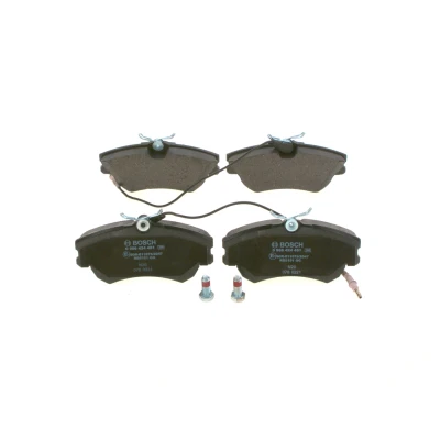 Billede af BOSCH 0 986 424 451 Bremseklodser Low Metallic med indbygget slidsensor anti knirke plade, skruer tilbehør