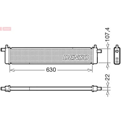 Billede af DENSO DRM51013 Radiator 630 121 22