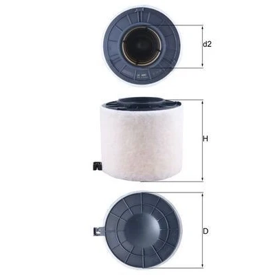 Billede af MAHLE ORIGINAL LX 4410 Luftfilter 152 181 Filterindsats AUDI: A4 B9 Avant, Sedan, Q5
