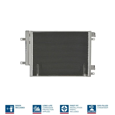 Billede af NISSENS 940733 Kondensator med tørrer Aluminium 498 R 134a OPEL: Karl